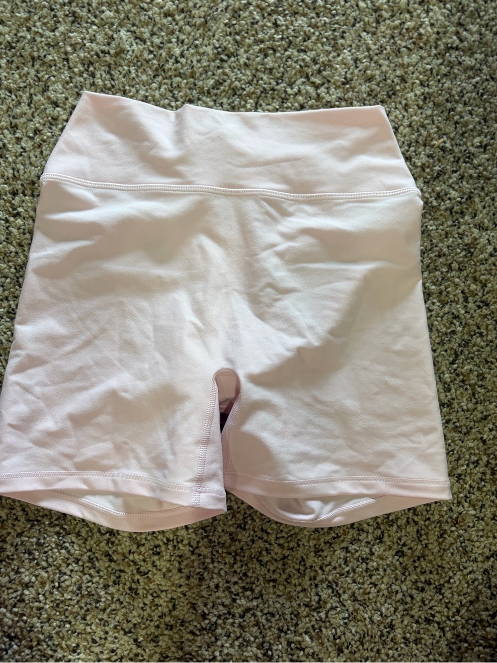 White Fox Boutique Light Pink High-Rise Bike Shorts